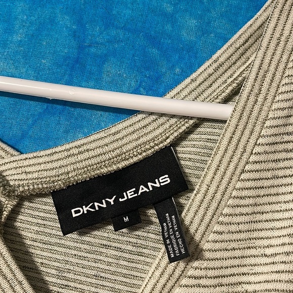 Off White Dress Shirt w/ Silver Stitching - Picture 4 of 5